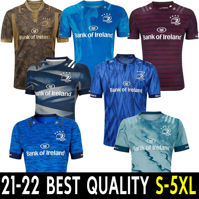 

2018 2020 Leinster RUGBY LEAGUE JERSEY national team rugby Home court Away 2021 Fashion League shirt POLO T-shirt MENS Word Cup Top quality, Black;gray