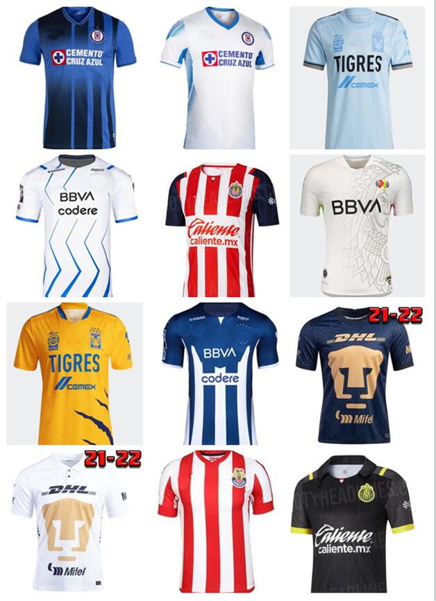 

liga mx ALL STAR 21 22 Club America Soccer Jerseys 2021 2122 UNAM Rayados Monterrey LEON UANL Tigres Chivas Guadalajara Xolos Tijuana Curz A, Black;yellow