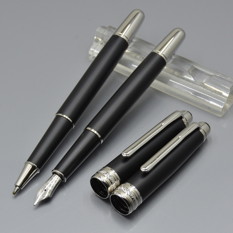 

5A Quality Black matte Roller ball - ballpoint pen office stationery Promotion calligraphy ink Fountain pens For birthday Gift, Please choose