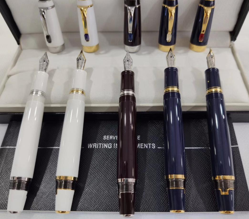 

2021 Classic Luxury Pen Bohemian Series Wine 5 Styles Mini Supplementary Ink Bag Roller Ball-Pens Gold And Silver Clip Writing