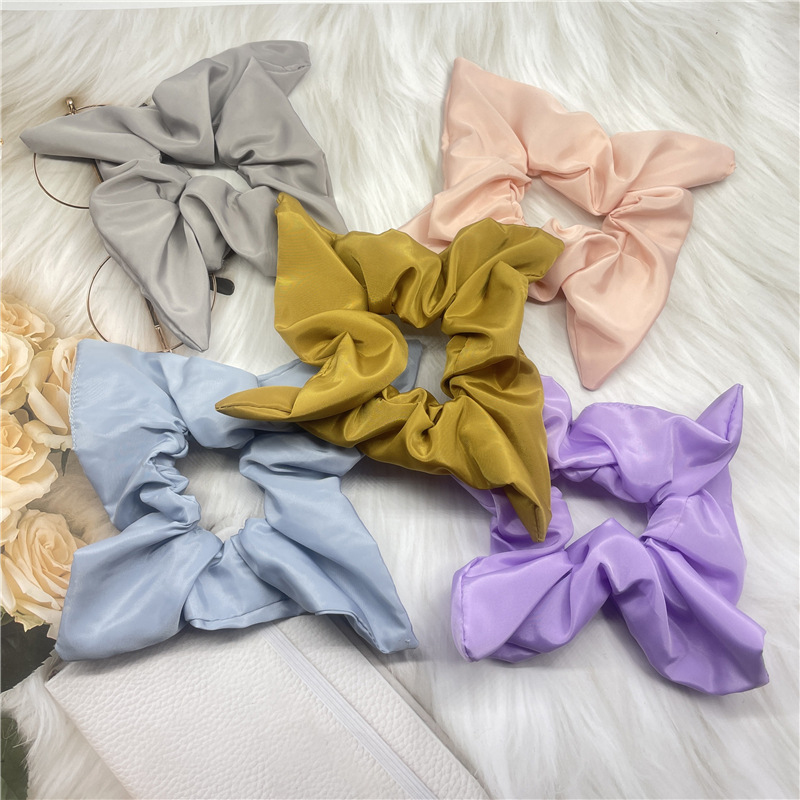 

Candy Color Square Hair Ring Oversized Scrunchies Women Elastic Hair Rubber Bands Ties Rope Ponytail Holder For Hair Accessories
