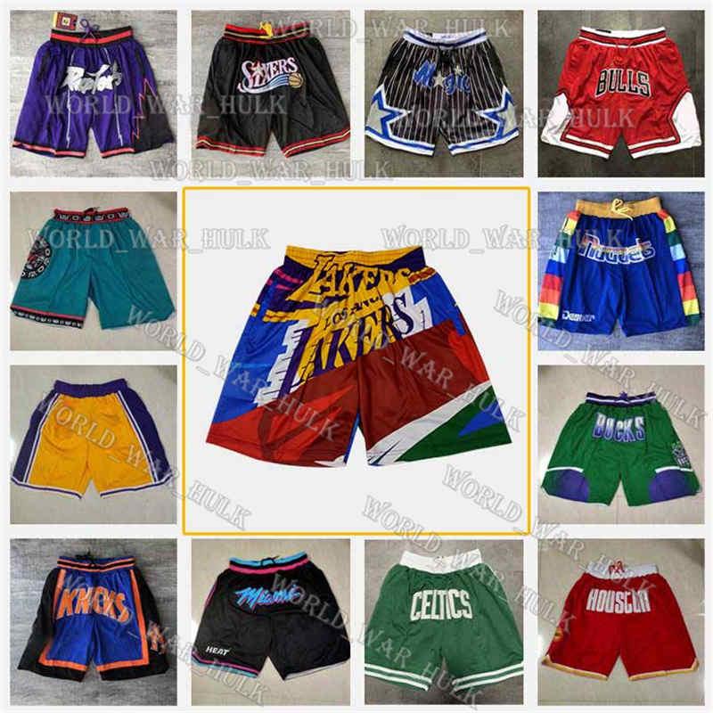 

Los Angeles Lakers Just Don Shorts Pants Basketball black Mamba Phoenix Suns Charlotte Hornets Orlando Magic, Black;red