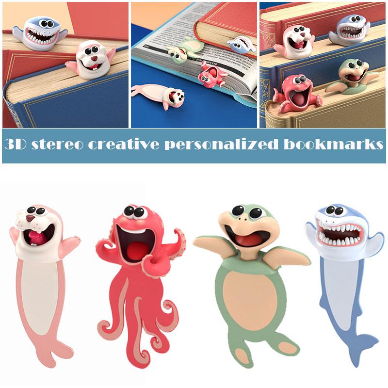

Wacky Bookmark Stereo Kawaii Cartoon 3D Animal Bookmarks For Book HANW88 Party Favor