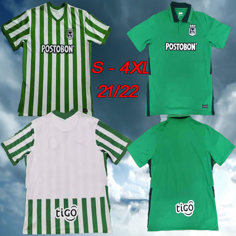 

size -4XL 2122 Atlético Nacional H.BARCOS Soccer Jersey 21 22 Colombia Club Medellin TORRES RENTERIA HERNANDEZ Atletico Football Shirt, Green