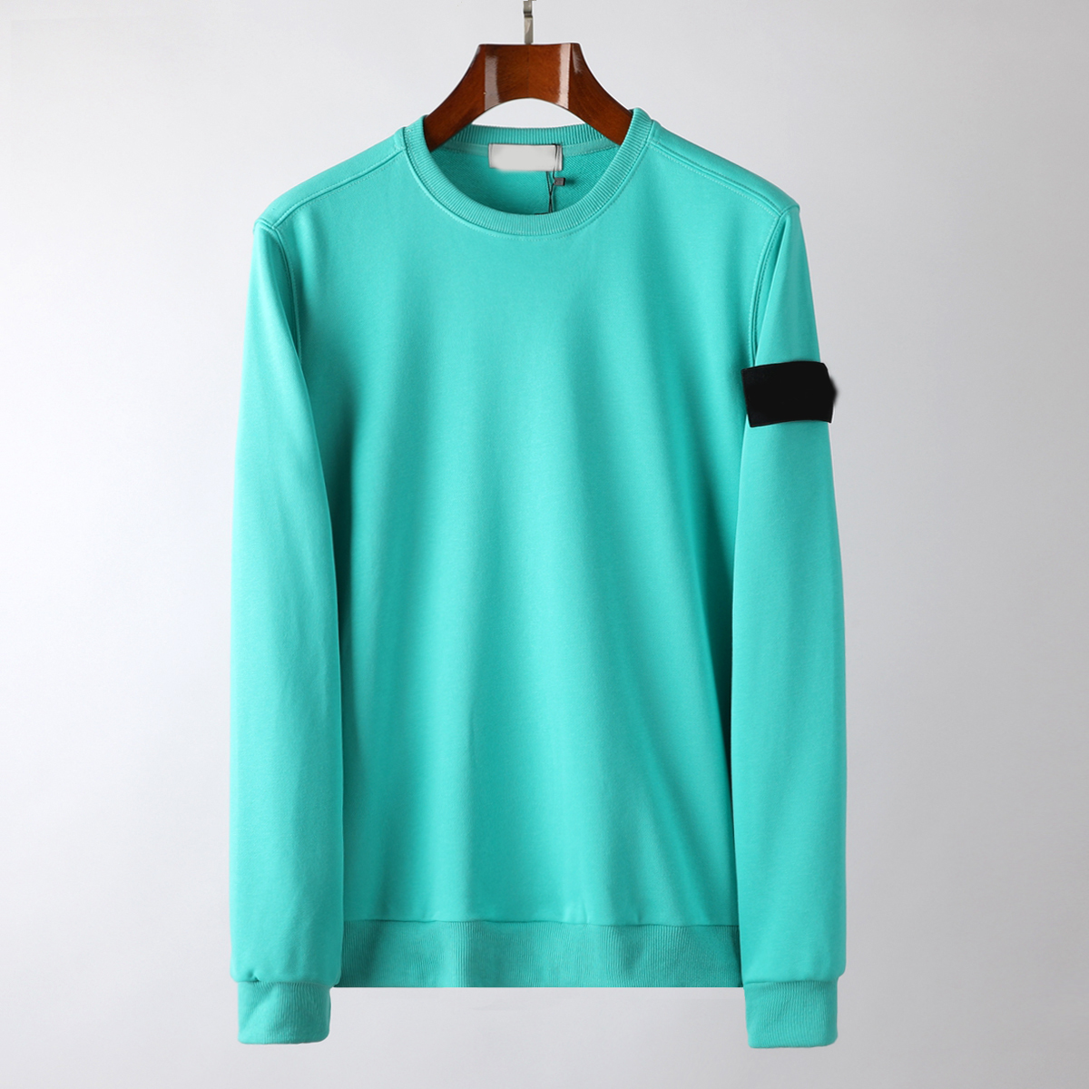 

cptoney astone is lan d men's hoodies & sweatshirts designer pure color armbands, Black