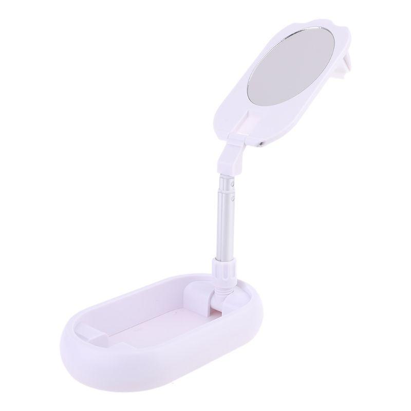 

Mobile Phone Bracket Foldable Mirror Tablet Stand Holder Lazy Support X3UD Cell Mounts & Holders, Black