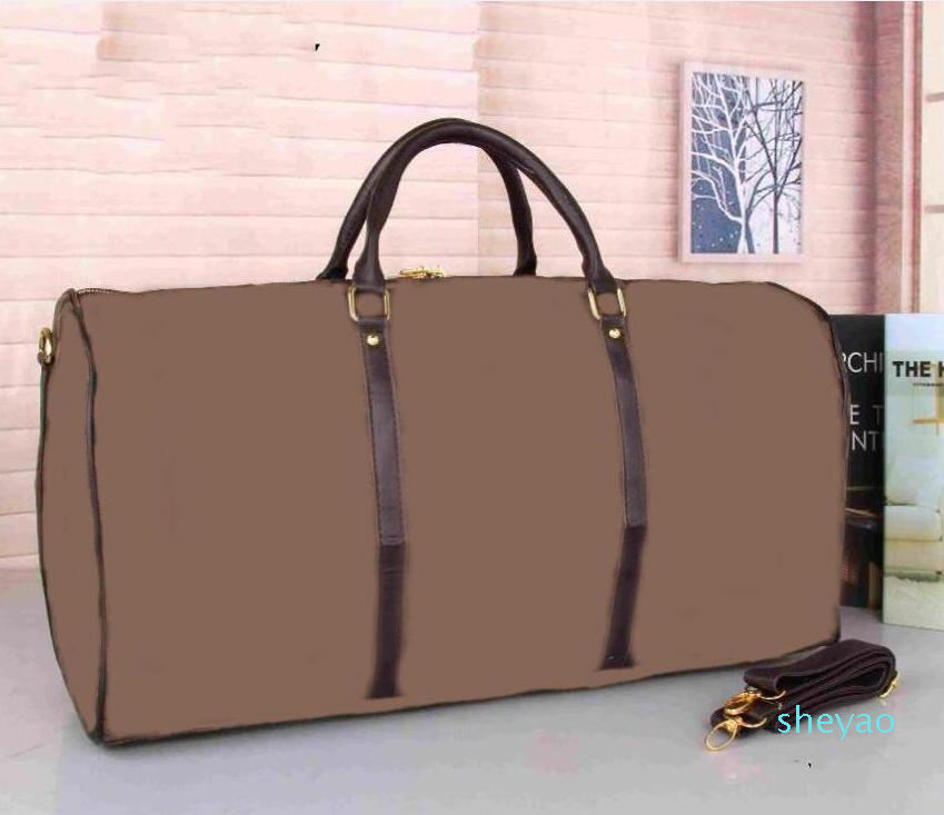 55CM PU Leather designer men Suitcases luggage Sport Outdoor Packs shoulder Travel bags messenger bag Totes bags Unisex handbags Duffel 0339-image-738585609