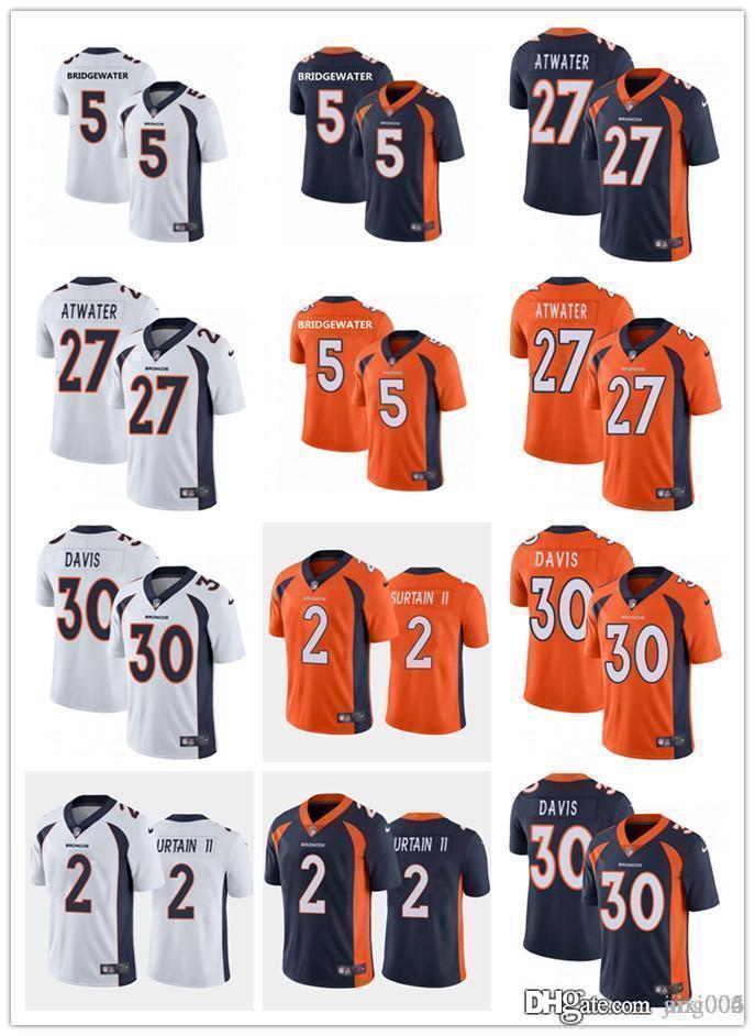 

Men Women Youth DenverBroncos27 Steve Atwater 5 Teddy Bridgewater 30 Terrell Davis 2 Patrick Surtain II custom Football Jersey, Colour
