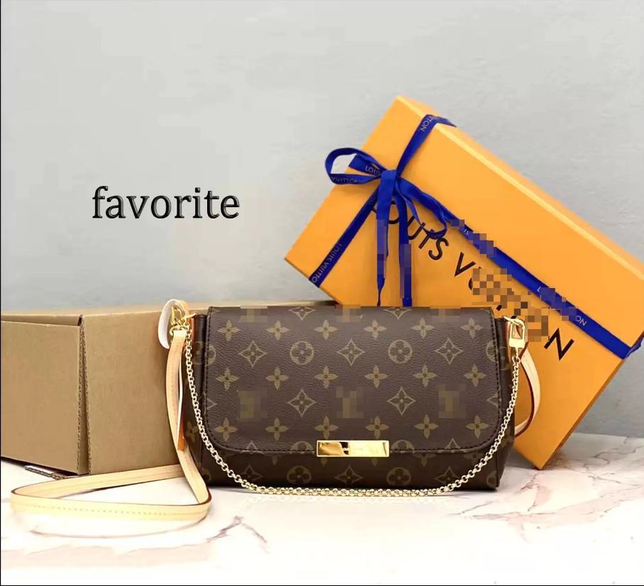 

Designers Fashion Ladies Shoulder Bags Chain Womens Classic Luxurys Handbags PU High Quality Crossbody LVs YSLs louiseity viutonity, Brown flowers