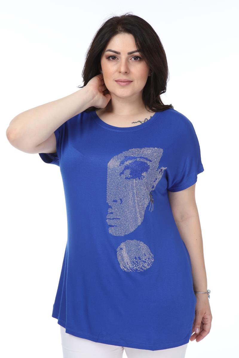 

Women's Blouses & Shirts Diaves Women Summer Fashion Combed Cotton Girl Face Figure Detailed Design Blouse, White