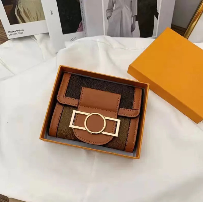 

2022 Wallet designer luxury handbags clutch bag card holder pu leather high quality with box letter flower print women girl fashion purse, Customize