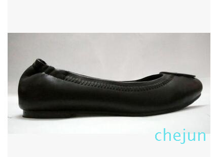 

Designer- Women Flat Loafers Dress Shoes Travel Prom Flats Metal Buckle Ballet Flats Women Sheepskin Genuine Leather Shoes