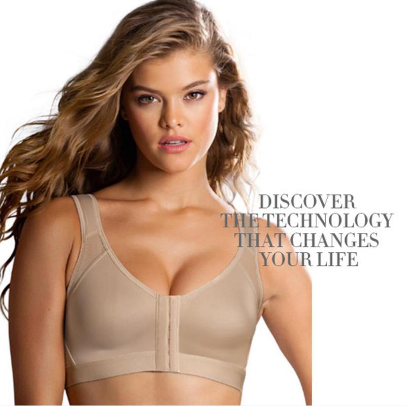 

Women's Shapers Posture Corrector Lift Up Bra Breathable Underwear Women Shockproof Sports Support Vest Bras Comfort Cross Back Corset TY66, White