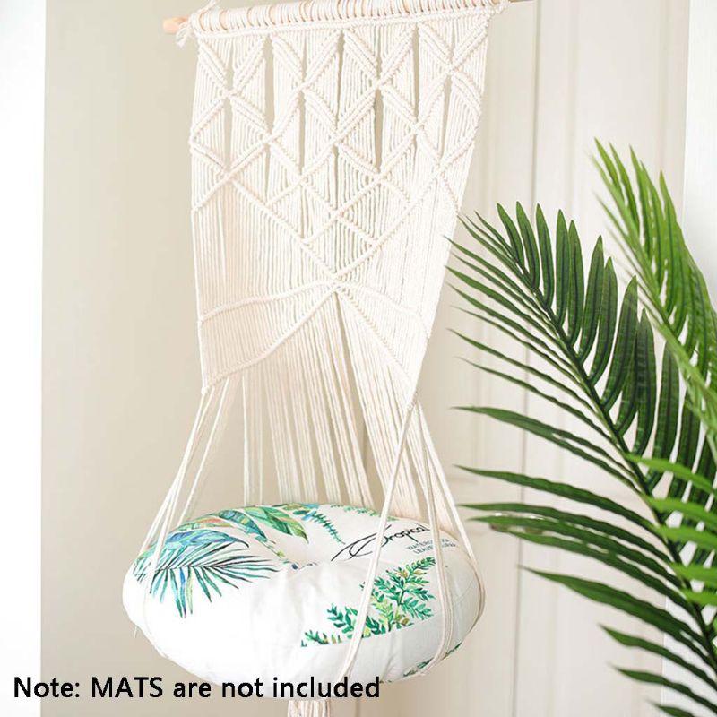 

Handwoven Tapestry Wall Hanging Macrame Pet Cat Hammock Bed Cage Swing Decor J6PD Beds & Furniture