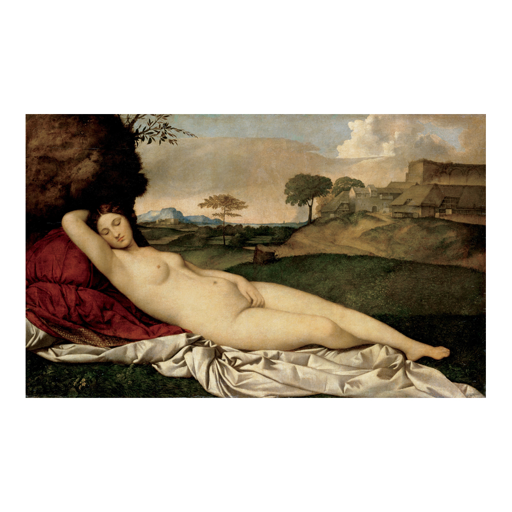 Giorgione Tiziano Venus Dormida Poster Painting Home Decor Framed Or Unframed Photopaper Material-image-700590503
