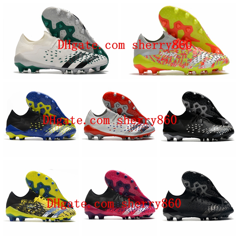 

2021 soccer shoes PREDATOR FREAK .1 LOW AG cleats football boots Tacos de futbol Trainers Sports size 39-45, As picture 6