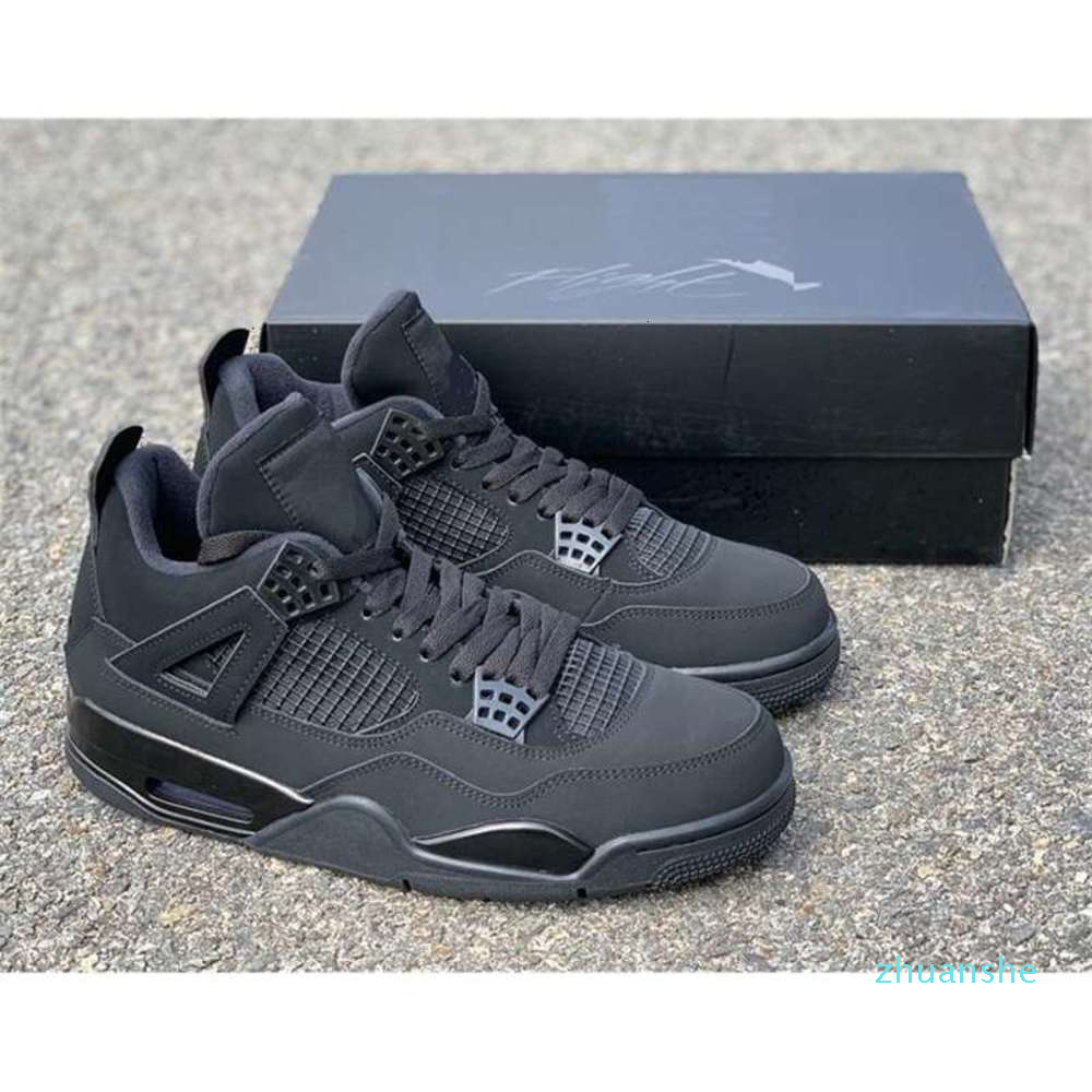 

fashion-4 Black Cat High Quality Boots Version SE Neon 4s UNC Men Basketball shoes Sneakers, Color-2