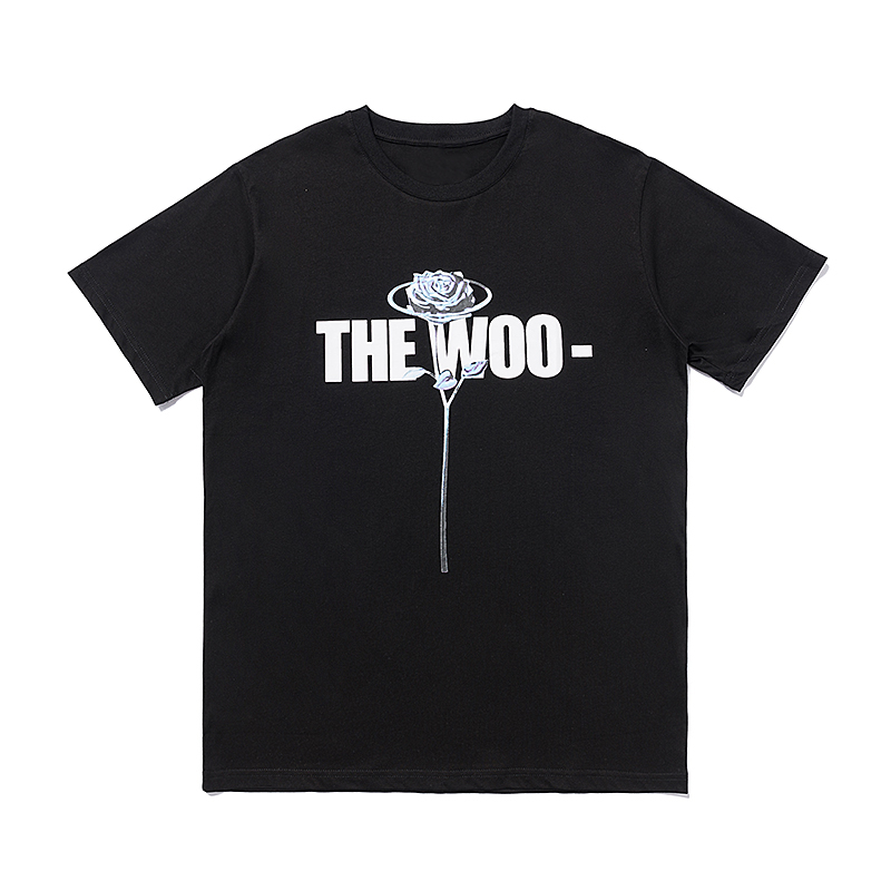

Summer Men Women Designer T Shirt Cotton Shirts Rose Print Short Sleeve Hip Hop Tops loose Breathable Mens streetwear Male Tees S-XL, 01