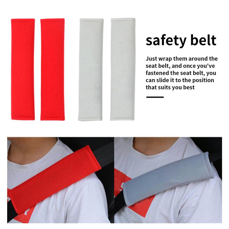 

Safety Belts & Accessories 2PCS Car Shoulder Cover Cushion Seat Belt Pad Strap BackPack Harness Auto Interior Padding For Kids