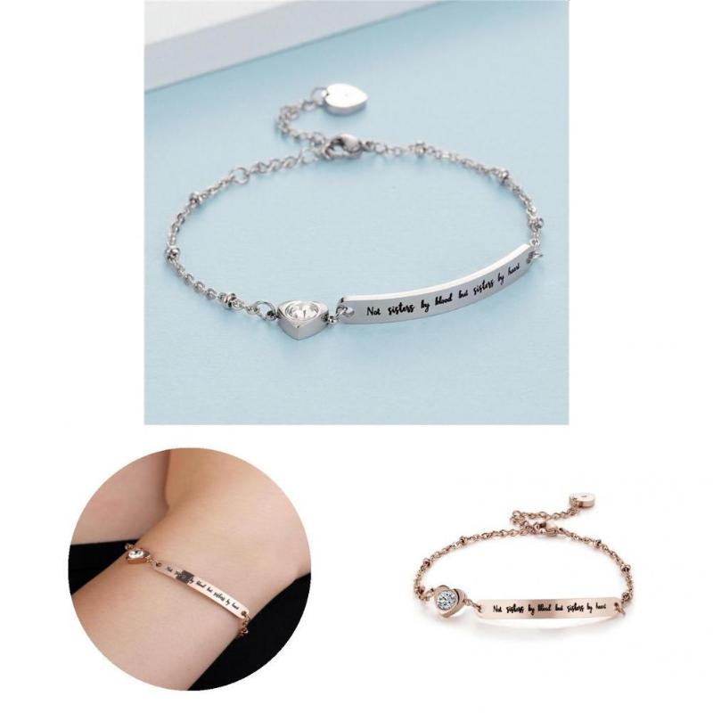 

Bangle Friendship Bracelet Lobster Clasp Chain Shining Rhinestone Women