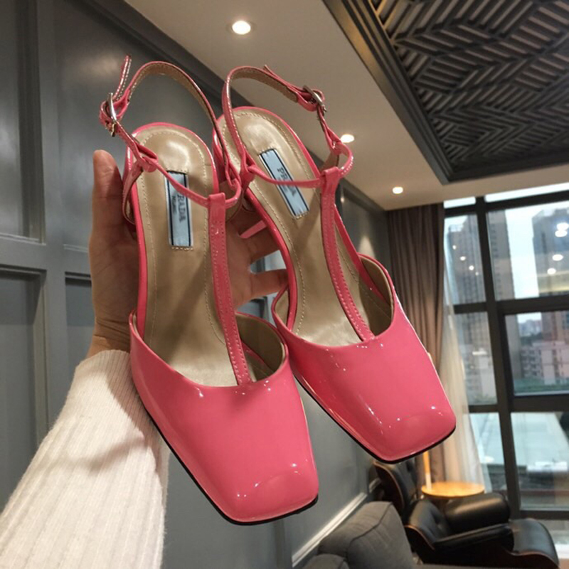 

2021 Good Quality Fashion Women Luxurys Designers Shoes Designer Sandals Womens Luxury High Heels Sandal Dress Shoess With Box Size 35-41 -G334, Pink