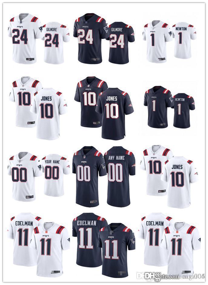 

Men Women Youth NewEnglandsPatriots11 Julian Edelman 10 Mac Jones 24 Stephon Gilmore 1 Cam Newton custom Football Jersey, Colour
