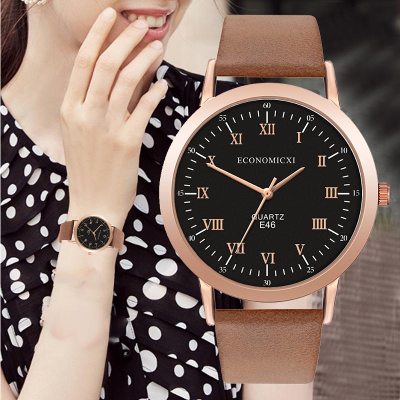

Wristwatches Fashion Luxury Women's Girls With Rhinestone Dial Pu Belt Shi Ying Gift Watches Simple Design Wrist Watch
