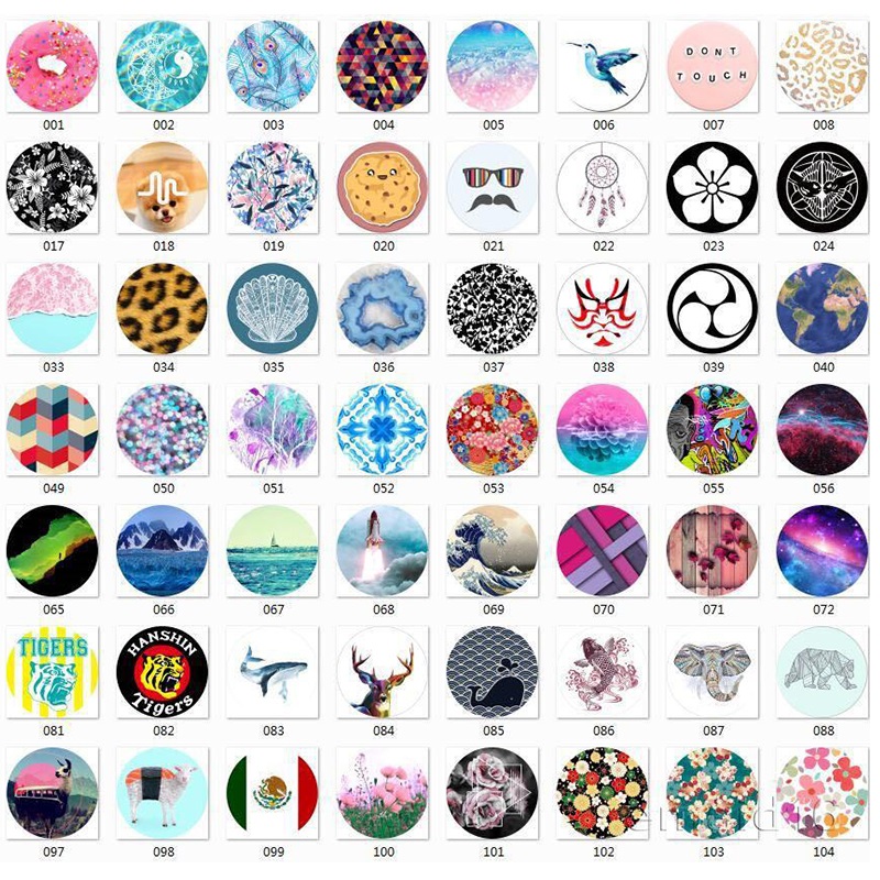 

In stock Universal grip cell phone holder stand bracket with opp bag pattern finger ring car mounts for smartphoone table