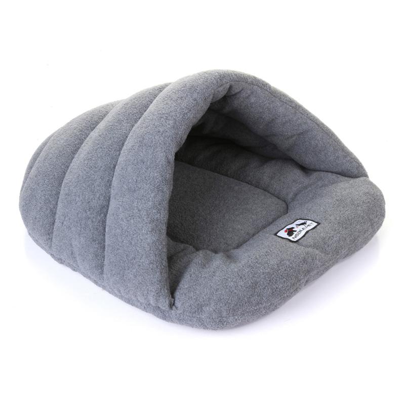 

Bed Mar Covers Soft Polar Fleece Dog Beds Winter Warm Pet Small Puppy Kennel House For Cat Little Sleep Bag, 6 Colors Kennels & Pens
