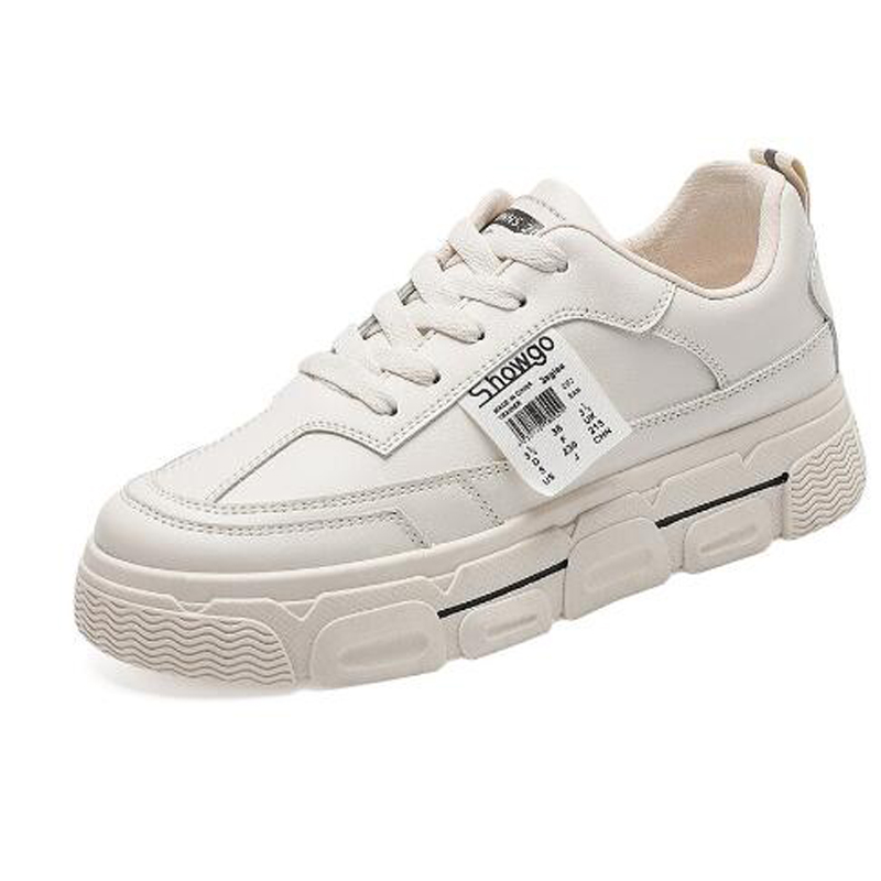 

white shoes are this year,women's casual , thick-soled large size sports shoes