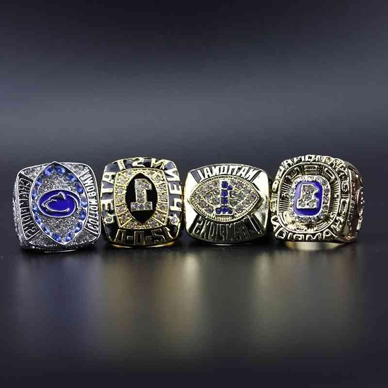 

4 Penn State University netanyahn lions NCAA championship ring set