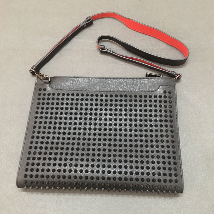 

Women Evening Shoulder Bag Genuine Leather Rivets Spikes Bow Crossbody Men Bags Tote Designer Handbags Bottoms Red color, Black