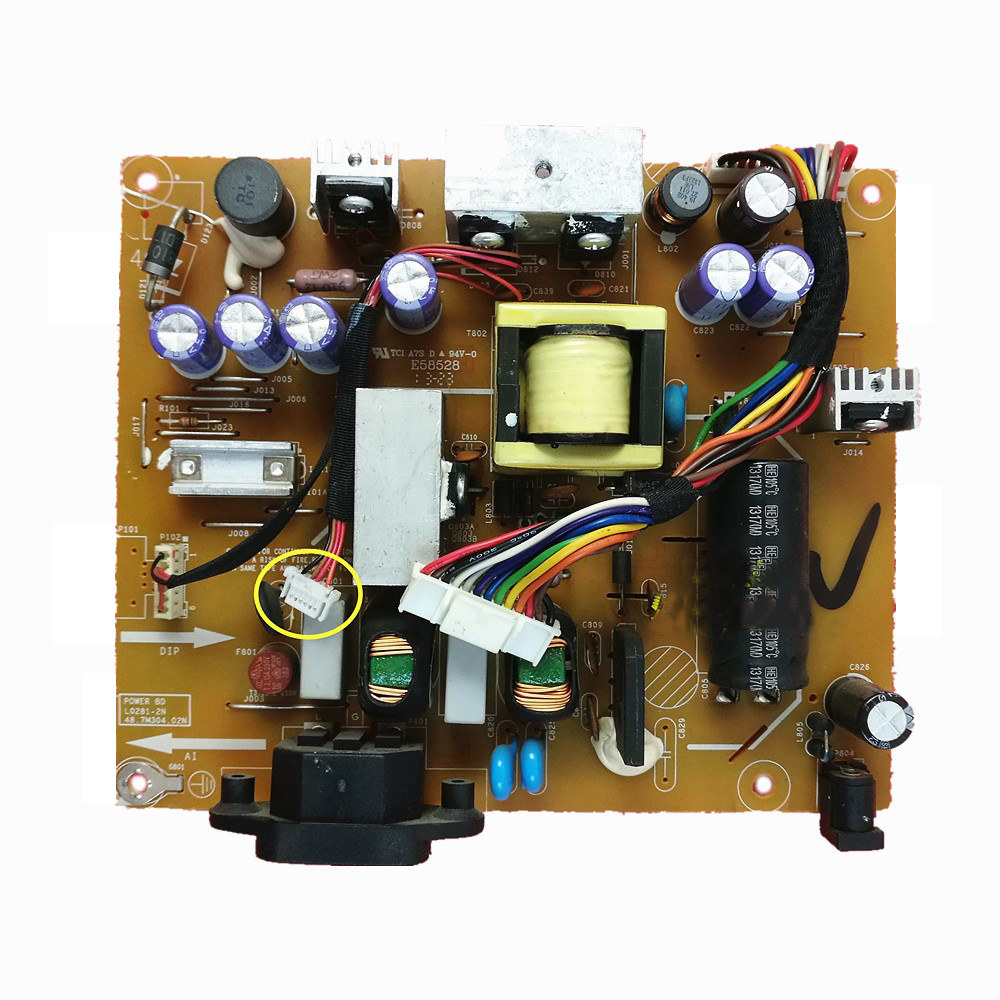 

Original LCD Monitor Power Supply TV Board PCB Unit 6 Line 48.7M304.02N L0281-2N For Dell U2312HMT