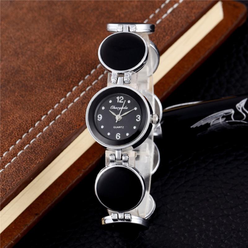 

Wristwatches Fashion Quartz Women Watch Relojes Stainless Steel Belt Clock Trend Wristwatch Damenuhr, Slivery;brown