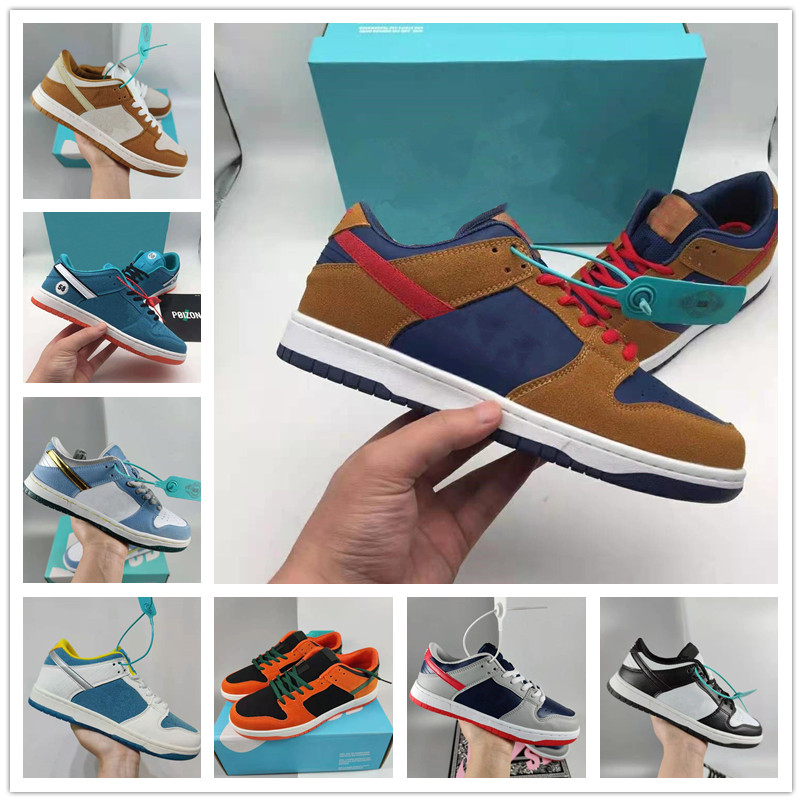 

Fashion Designer Shoes Men Women SB Low Cut Casual Sneakers Comfortable Wear-Resisting Lace-Up Skateboarding Sports Shoe 36-44