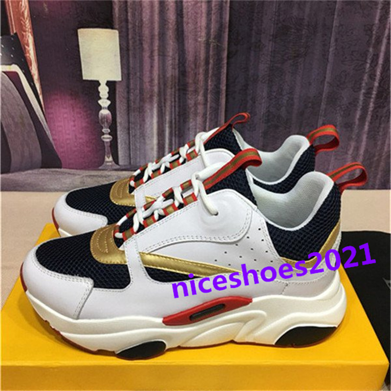 

2021 Men's and women's casual shoes classic color retro mesh comfortable thick sole woman Men Trainers pure black, white, red, blue, size 36-45 [With Box], Bj08