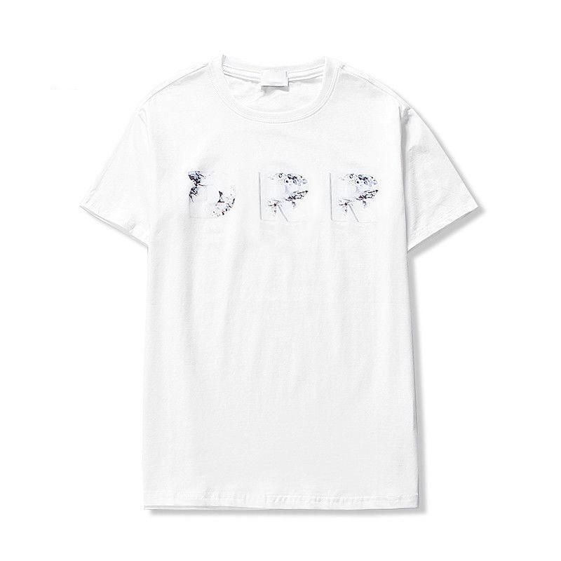 

Summer Designer T Shirts For Tops Letter Embroidery Slim Fit Clothing Casual Brand Men Women Black white Tee, White;black