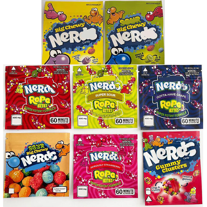 

packaging bags rope Bites clusters sweet Gummy sweetarts gummies bag 600mg edible runtz