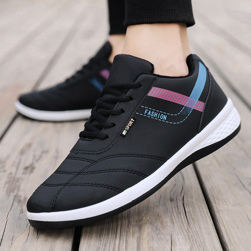 

dress shoes 2021 men casual single shoe pu leather low light running 's fashion 3kc321 wgfr, Black