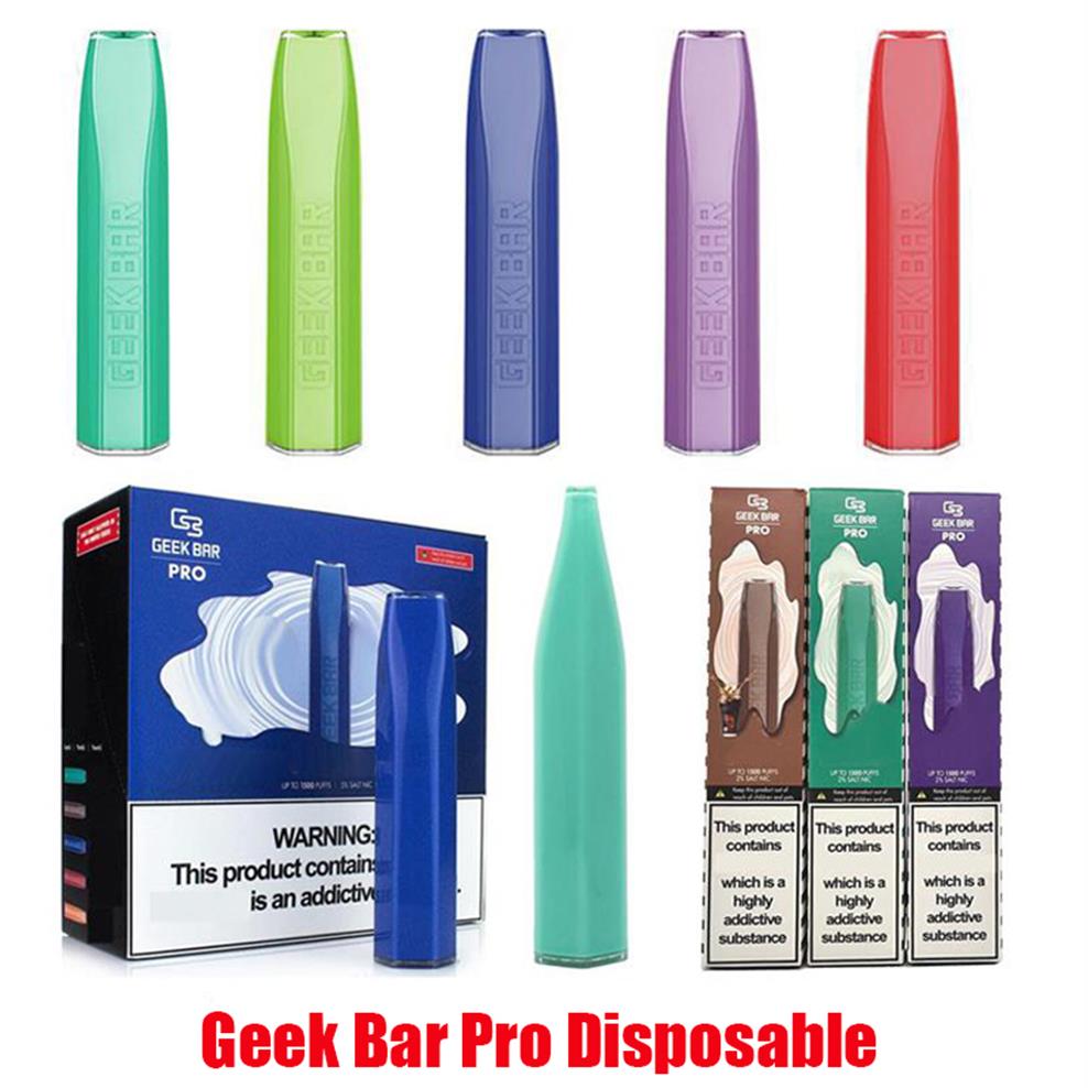 

New Geek Bar Pro Disposable E-cigarettes Pod Device Kit 1500 Puffs 850mAh Battery 4.5ml Prefilled Vapor Pods Cartridges Stick Vape Pen Vs Elf Lux Crystala14
