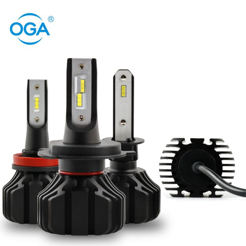

Car Headlights OGA 2Pcs H1 H3 H4 Led H7 H11 9005 9006 With CSP Chip Bulb Auto Headlight Fog Light 12V 8000LM Smaller Size
