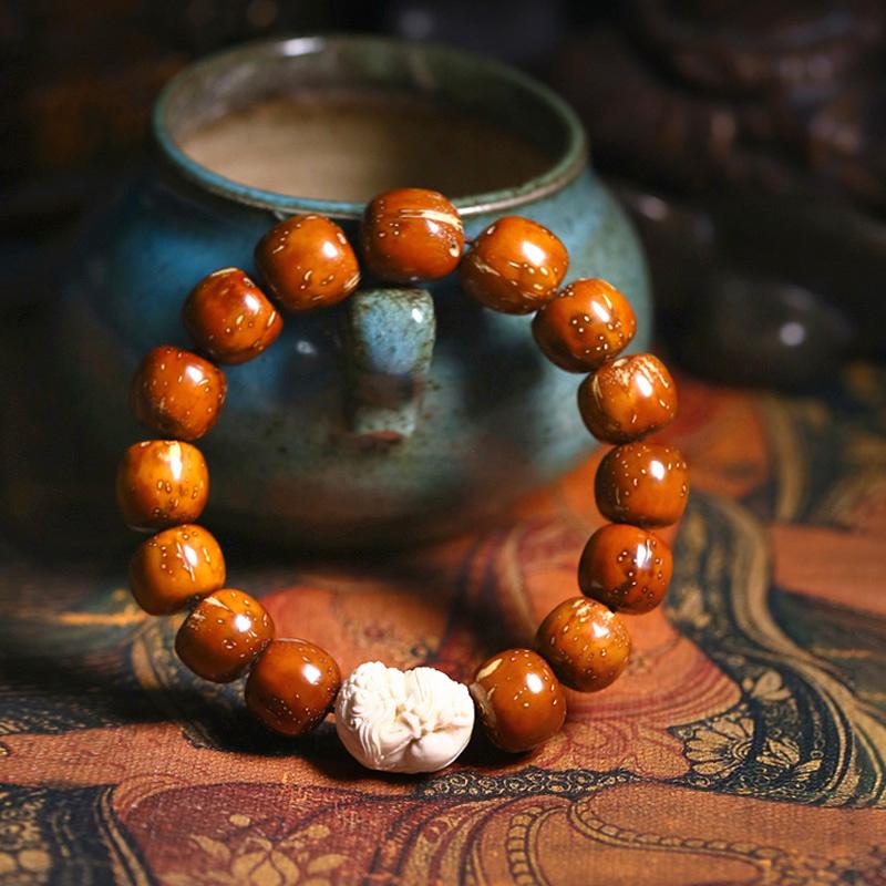

Bangle Purple Gold Mouse Hand String Men And Women's Natural Bodhi Son Tibetan Buddhist Beads, Stationery Accessories, Carving Fortune