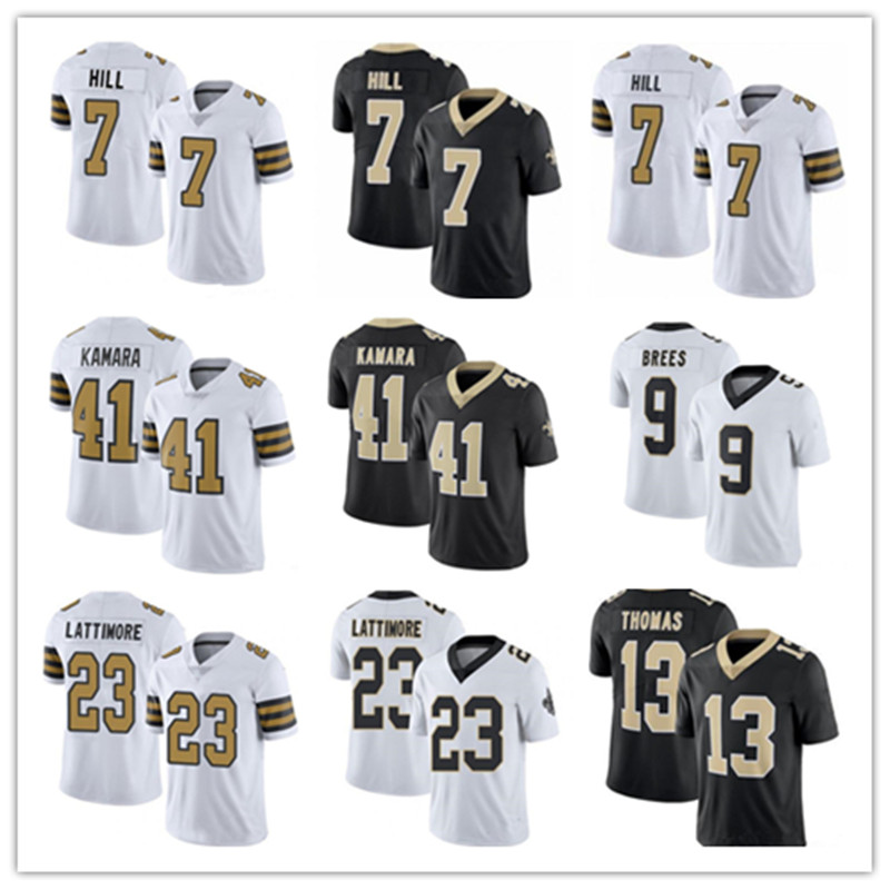 2021 High quality Men Football Jerseys 9 Drew Brees 41 Alvin Kamara 13 Michael Thomas 7 Taysom Hill 23 Marshon Lattimore
