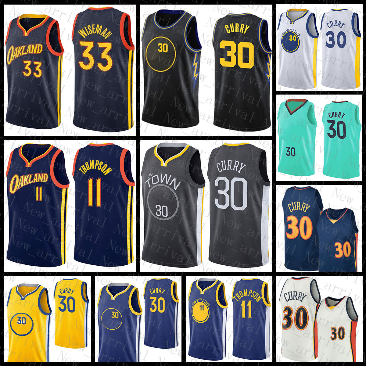 

2021 New GoldenStateWarriorsNew Stephen 30 Curry Basketball Jersey James 33 Wiseman Mens Klay 11 Thompson Youth Kids Ivory Army Green, 2021 jersey-yongshi