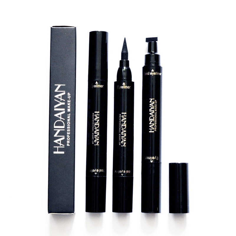 

Black Eyeliner Liquid Pencil Quick Dry Waterproof Double-ended Makeup Stamps Wing Eyeliners Pencil