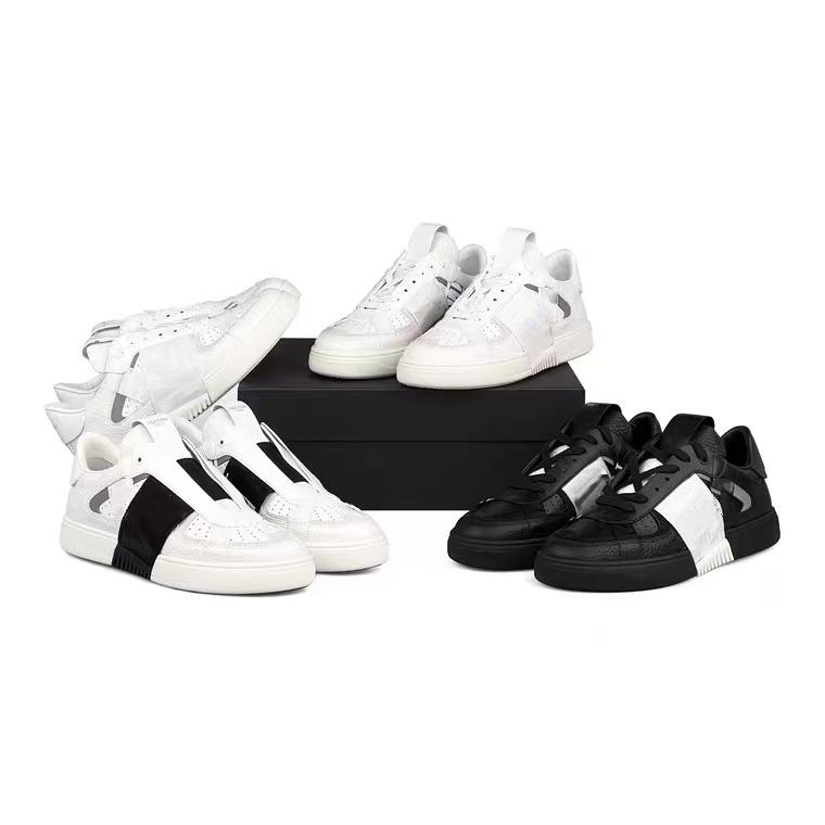 

Latest Men Women High-quality luxury designer Shoes Embossed Leather Trainers Black Suede vltn Sneaker casual Shoe pFx VALENTINOes