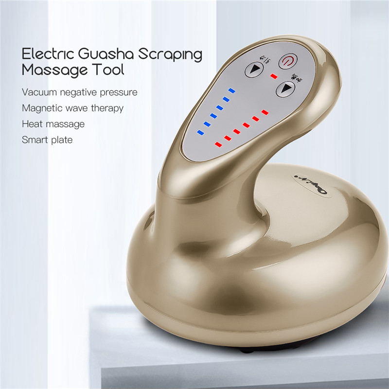 

CkeyiN Profession Hot Compress Guasha Massager Electric Heated Scraping Vacuum Negative Pressure Detoxification Slim Massager