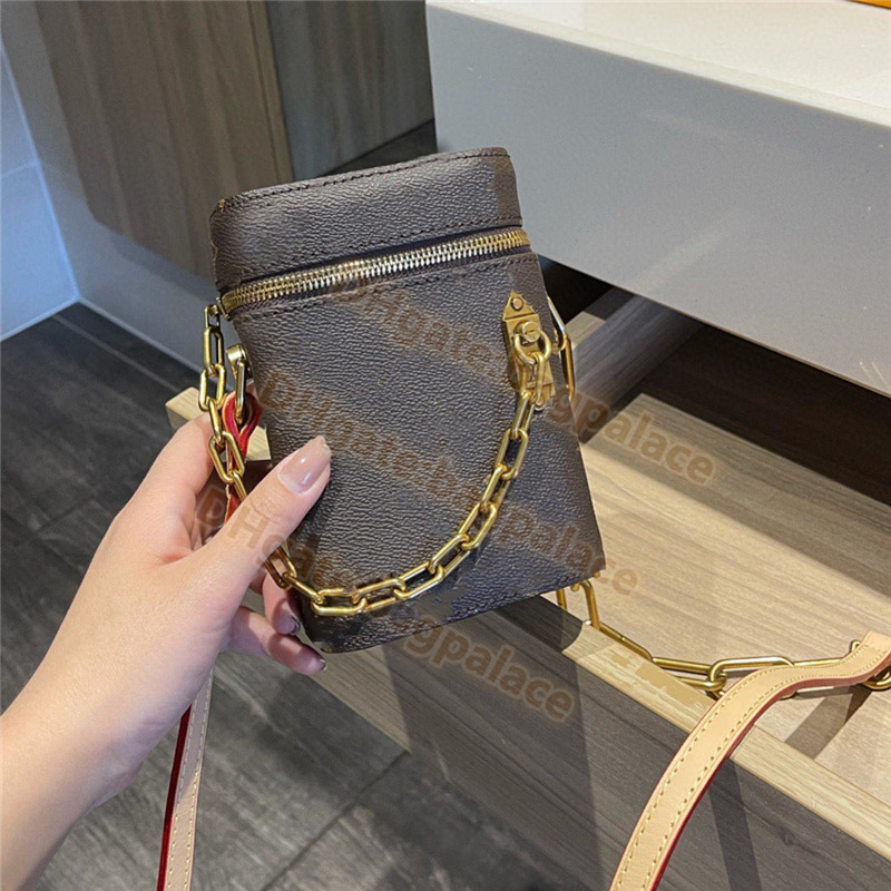 

High Quality 2022 Luxurys Designers Bags Mini Phone Box Shoulder Bag Handbag Messenger Women Totes Fashion Handbags Trunk Classic Cross body Clutch Purse Wallet, No bags