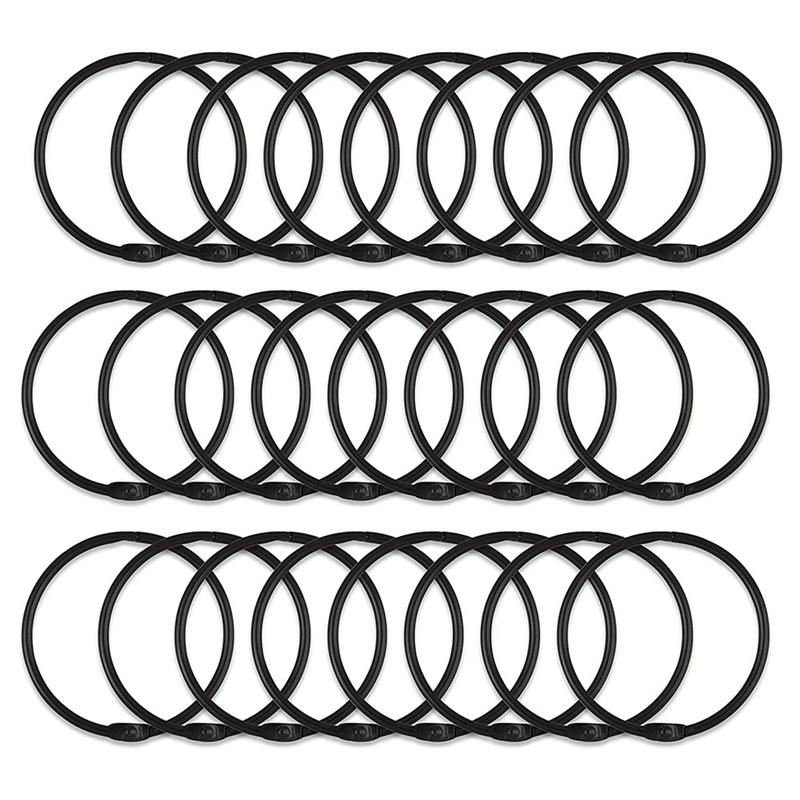 

Hooks & Rails 24 Pieces Of Anti-Rust Decorative Shower Curtain Metal Round Ring
