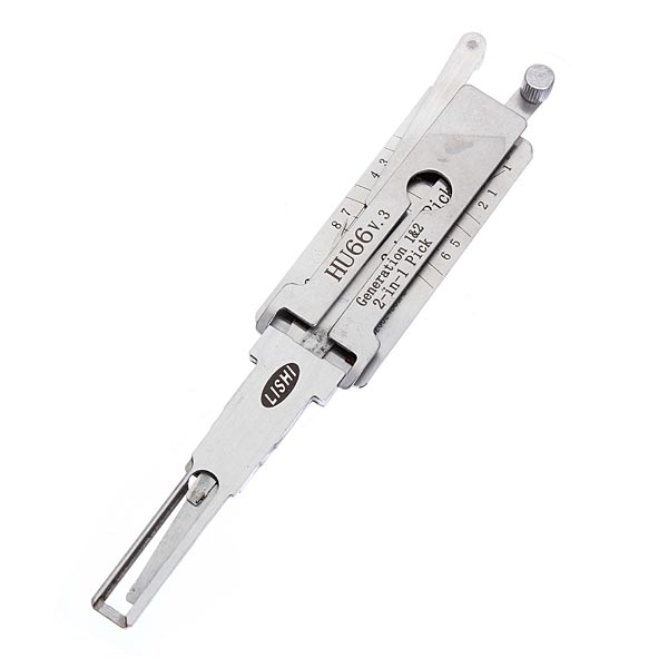 

100% Original LISHI 2 in 1 HU66 V.3 car door lock picker decoder unlocking tool